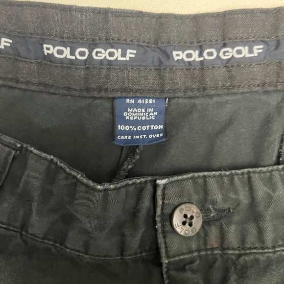 Vintage Polo Ralph Lauren Men's Dark Forest green golf Shorts - Picture 4 of 4